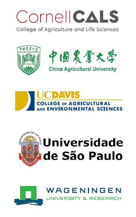 Cornell CALS, China Ag University, UC Davis CAES, Uni de Sai Paulo, Wageningen